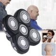 thumbnail image 4 of 5d Electric Shavers Replacement Heads Razor Blades Heads Bald (grey), 4 of 5