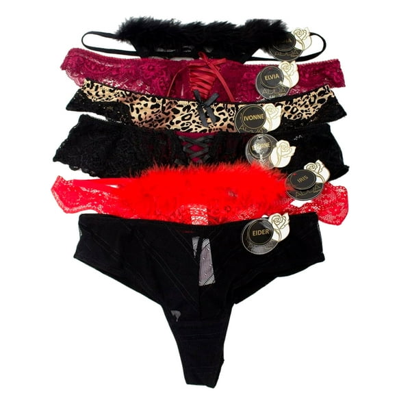 Paquete de Tangas para Dama Adda Lingerie Modelo T5010-T5020, Surtida en estilos de fantasia, Sexy y bonita