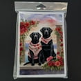 thumbnail image 3 of Black Labrador Retriever Two Hearts Greeting Cards Pack of 8 7 in x 5 in, 3 of 3