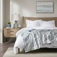 thumbnail image 3 of Beautyrest Zuri Electric Blanket Throw Ultra Soft Faux Fur Reverse to Mink Auto Shut Off Oversize with 3 Heat Level Setting Controller, 50x70, Grey/Blue, 3 of 12