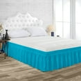 thumbnail image 1 of Wrap Around Bed Skirt Turquoise Blue Three Quarter Size 11 Inch Tailored Drop, Soft Double Brushed Hotel Quality Microfiber Bed Skirt Luxury, Easy to Care Wrinkle & Fade Resistance, 1 of 3