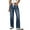 Dark Blue, variant on Women's Wide Leg Jeans High Waisted Stretchy Straight Leg Baggy DrawstringDenim Pants