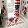 thumbnail image 1 of Deeceymbur Patriotic Independence Day Carpet Flag Rug Bathroom Mat Coffee Table Mat Entrance Door Mat Polyester Non-Slip, 1 of 6