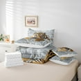 thumbnail image 6 of Castle Fairy Tiger Animal 7pcs Bedding Comforter Set,Jungle Wildlife Queen Bedding Sets Super Cozy,Exotic Style Queen Sheet Sets,Super Cozy Abstract Room Decor,Reversible, 6 of 8