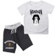 thumbnail image 1 of Conjunto de ropa de verano para niñas Camiseta + Pantalones cortos Conjunto de ropa de verano para niños Estampado de manga corta zhangyuxiang LED, 1 of 2