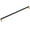 Champagne / Matte Black, variant on Alno A2904-18-MB Alta Moda 18" Center To Center Modern Ribbed Round Large Cabinet Handle /
