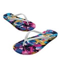 thumbnail image 2 of Psesaysky Colorful Graffiti Sandals for Girls Suitable for Indoor Outdoor Footwear Women's Fashionable Comfort Flip Flops, 2 of 7