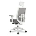 thumbnail image 2 of HON HPTCC1T1UM.WHT Altern Mesh Back Task Chair, 17.95 to 21.1 Seat Height, Gray Seat, Gray/White Back, White Base, 2 of 11