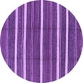 thumbnail image 1 of Ahgly Company Indoor Round Oriental Purple Industrial Area Rugs, 4' Round, 1 of 4
