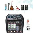 thumbnail image 7 of Muslady AI-4 Compact Mixing Console Digital Audio Mixer 4-Channel Bluetooth MP3 USB Input for Music Recording DJ Network Live Broadcast Karaoke, 7 of 7