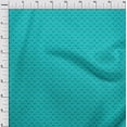 thumbnail image 3 of oneOone Cotton Cambric Turquoise Blue Fabric Rabbit Animal Fabric For Sewing Printed Craft Fabric By The Yard 56 Inch Wide, 3 of 4