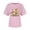 Pink, variant on Women Shirts Casual Plus Size Happy Easter Cartoon Rabbit Short-Sleeve T-Shirt Tops Round Neck Tunic Blouse Outfits for Women