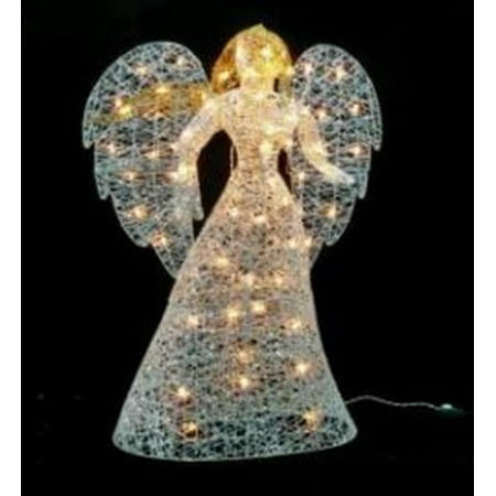 Outdoor christmas decorations on pinterest 48" Lighted Elegant Glittered Angel Outdoor Christmas Yard Art Decoration - Walmart.com