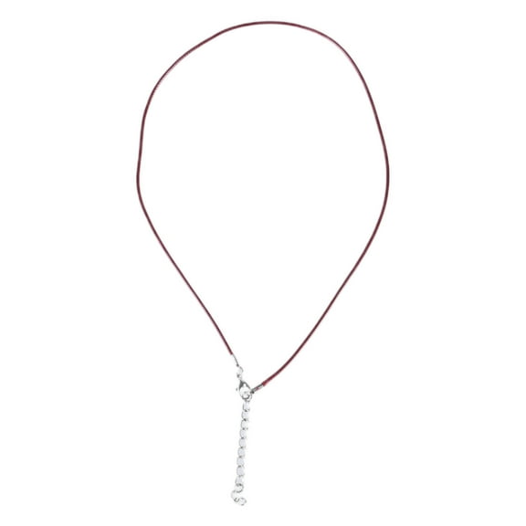 Acahhotxx Necklace Cord, 1.5mm Leather Cord Necklace With Clasp Adjustable Braided Rope for Jewelry Making Necklace Bracelet Supplies