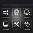 thumbnail image 2 of 2X Two-Channel AHD/CVI/TVI1080P HD Video Multiplexer Coaxial HD Expander Adder for Camera,2 x host,Blue, 2 of 8