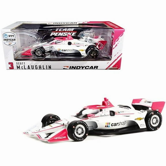 Diecast Dropshipper 11139 1-18 Scale Dallara IndyCar No 3 Scott McLaughlin CarShop Team Penske NTT IndyCar Series Diecast Model Car