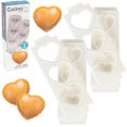 thumbnail image 2 of Jumbo 3" Heart Ravioli Molds (2 PK)- Homemade Filled Pasta Maker- 2 pc Tray & Press makes 3 Large Italian Raviolis at a Time, Easy to Use Clean- Date Night Dinner Party, Cooking Gift for Him or Her, 2 of 4