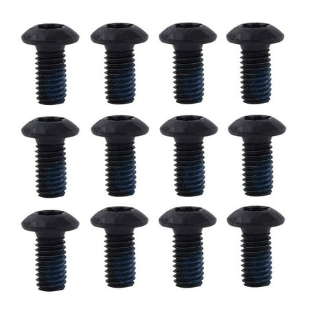 

BUYISI 12Pcs M5 X 9mm T25 Bicycle Screws MTB Road Mountain Bike Disc Brake Rotor Bolts