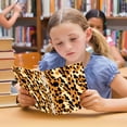 thumbnail image 6 of Leopard Print Ring Binder Notebook Journey Note Diary College Ruled Spiral Notebook Study Loose Leaf Paper A5 60 Pages, 6 of 8