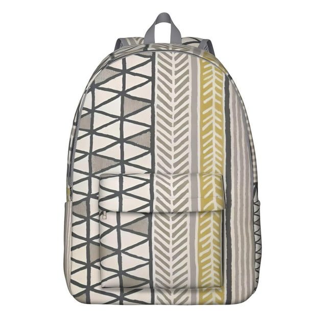 Bohemian Tribal Patterns School Backpack – Colorful Artistic Bookbag with Large Capacity and Anti-theft Design for Campus, Travel, or Work