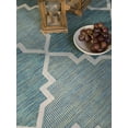 thumbnail image 3 of Furnish My Place Outdoor Trellis Diamond Rug - 7 ft. 10 in. x 10 ft., Ocean, 3 of 7