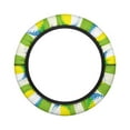 thumbnail image 7 of Jeiento Golf Ball Print Golf Cart Steering Wheel Cover for Club Car Stretchable 14 Inch Steering Wheel Cover UV Rays Protector Boat Steering Wheel Cover Easy to Use, 7 of 7
