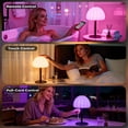 thumbnail image 3 of Cordless Shower Lamp, IP65 Waterproof Bathroom Lamp with 16 Color Changeable, Rechargeble Outdoor Table Lamp with Touch＆Remote Control Dimmable, LED Desk Night Light for Inside Shower, Bedroom, Patio, 3 of 7