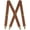 Brown, variant on Men Braces with 4 Hook-Clips, Vintage Braces for Men Heavy Duty, X Shape Braces for Trousers Adjustable Elastic