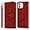 Red, variant on Compatible with iPhone 11 Wallet Case, iPhone 11 Case Leather with Card Holder Magnetic Kickstand Wrist Strap Flip Shockproof Case for iPhone 11 Life Tree Browm