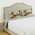 thumbnail image 3 of Yayeee Pillowcase Standard Size Set of 2 Satin Wrinkle Resistant Pillow Case, Bright Floral, 3 of 8