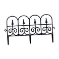 thumbnail image 1 of LOVIVER Decorative Garden Fence Panel Backyard Privacy Outside Stairs Garden Fencing Black, 1 of 8
