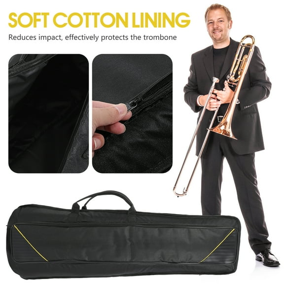 Clispeed 1Pc Supple Oxford Cloth Bag Musical Instrument Storage Bag for Trombone