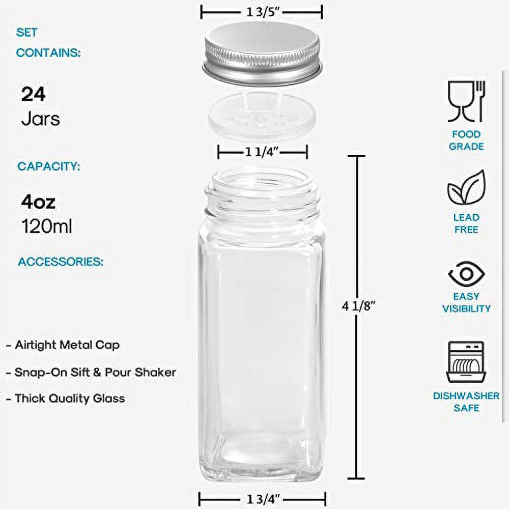 AOZITA 24 Pcs Glass Spice … curated on LTK