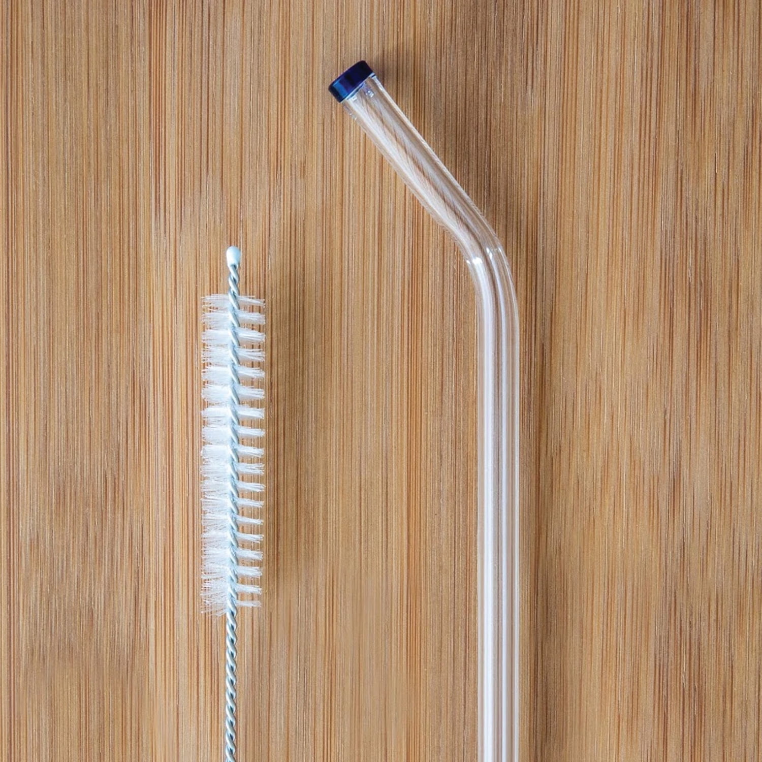 Better Houseware 308 Glass Straws with Cleaning Brush, Set of 5 (Standard)