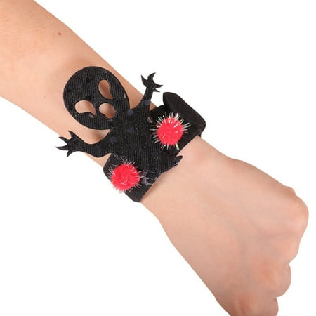 

Halloween Clap Ring Bracelet with Halloween Elements Decor High Flexibility Lightweight for Dress Party with Halloween Elements Decor High Flexibility Wristband Halloween Clap Ring Bracelet 10