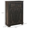 thumbnail image 5 of Vintage-style accents on doors | Suitable for both modern and classic homes | Offers organized storage with drawer and shelves, 5 of 6