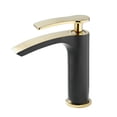 thumbnail image 7 of Bathroom Faucet Brass Gold Black Bathroom Basin Faucet Cold And Hot Water Mixer Sink Tap Deck Mounted White Gold Tap, 7 of 7