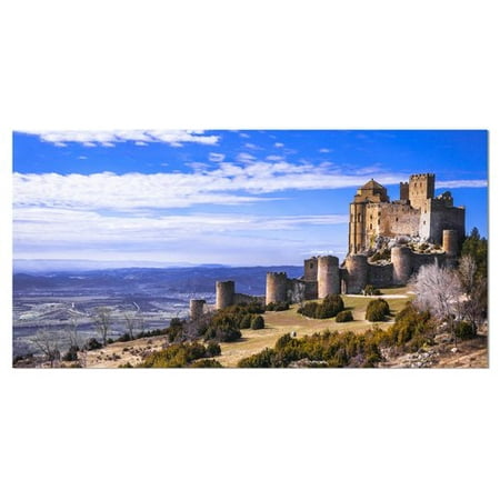 Design Art 'Medieval Loarre Castle Panorama' Photographic Print on Canvas