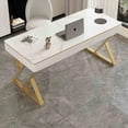 thumbnail image 4 of Keyboard Multifunctional Office Desks Executive Luxury Laptop White Office Desks Conference Storage Scrivania Room Furnitures My Lux Decor Round, 4 of 14