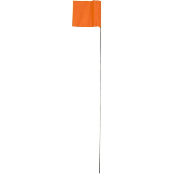 100 Paquets de Drapeaux de Pieu Orange Glo