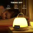 thumbnail image 3 of ATTOE Veilleuse LED Télécommande Rechargeable 3 Couleur Changement Chambre d'Enfant Veilleuse pour les Enfants Adultes, avec Horloge Luminosité Portable Veilleuse Réglable pour la Maison Travle Extérieur, 3 of 5