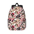 thumbnail image 1 of Lukts Guitar Skull rock Pattern 15 Inch Student Backpack, Waterproof Laptop Backpack with Adjustable Shoulder Straps, Lightweight Travel, Campus Backpack, Unisex, 1 of 6