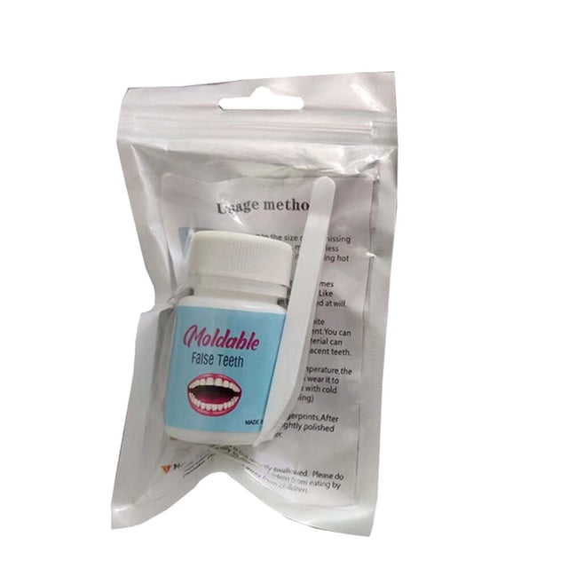 Pegamento de resina para reparación de dientes, relleno de huecos de dientes moldeables, pegamento sólido para reparación temporal de dientes Falseteeth, suministros dentales de seguridad