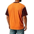 thumbnail image 7 of Fabrcox S-4XL Halloween Men&nbsp;shirts Funny Ghost Pumpkin Moon Mens T Shirts Graphic Fall Winter Festival Corduroy Raglan Men Short Sleeve Shirt Orange XL, 7 of 7