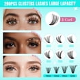 thumbnail image 3 of Lash Clusters AMZGIRL LASH, 280 unidades, 60 D, 14 mm, suaves y naturales, 3 of 5