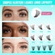 thumbnail image 3 of Lash Clusters AMZGIRL LASH, 280 unidades, 60 D, 14 mm, suaves y naturales, 3 of 5