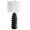 thumbnail image 4 of Uttermost Mendocino Modern Wood Steel and Fabric Table Lamp in Rustic Black, 4 of 5
