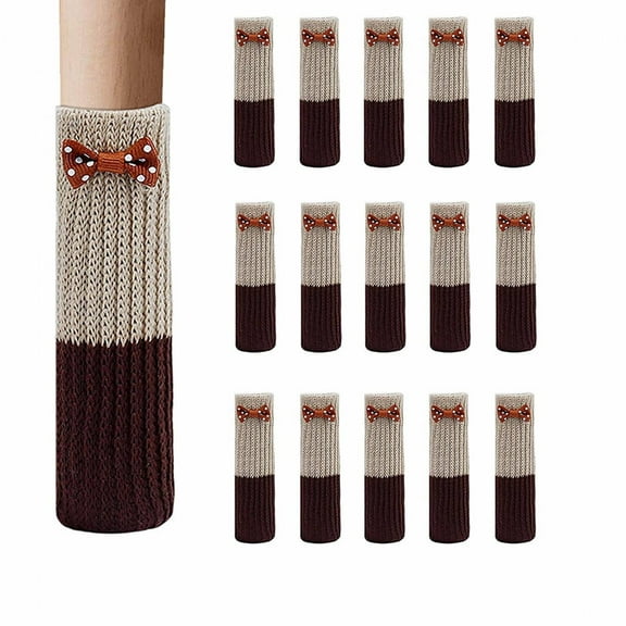 AUQ 16Pcs Chair Leg Caps,Prevents Scratches Chair Leg Pads for Hardwood,Easy to Clean Sofa Feet Protectors