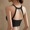 thumbnail image 4 of Fanxing Cotton Camisoles for Women Built in Bra Tank Tops Summer Spaghetti Strap Cami Tank Longline Sports Undershirts Black,M, 4 of 6
