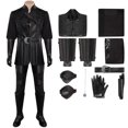 thumbnail image 3 of Disfraz de Geralt de Rivia para hombre, chaqueta, abrigo, pantalones, cinturón, capa, para adulto, fantasía, Halloween, carnaval, 3 of 5
